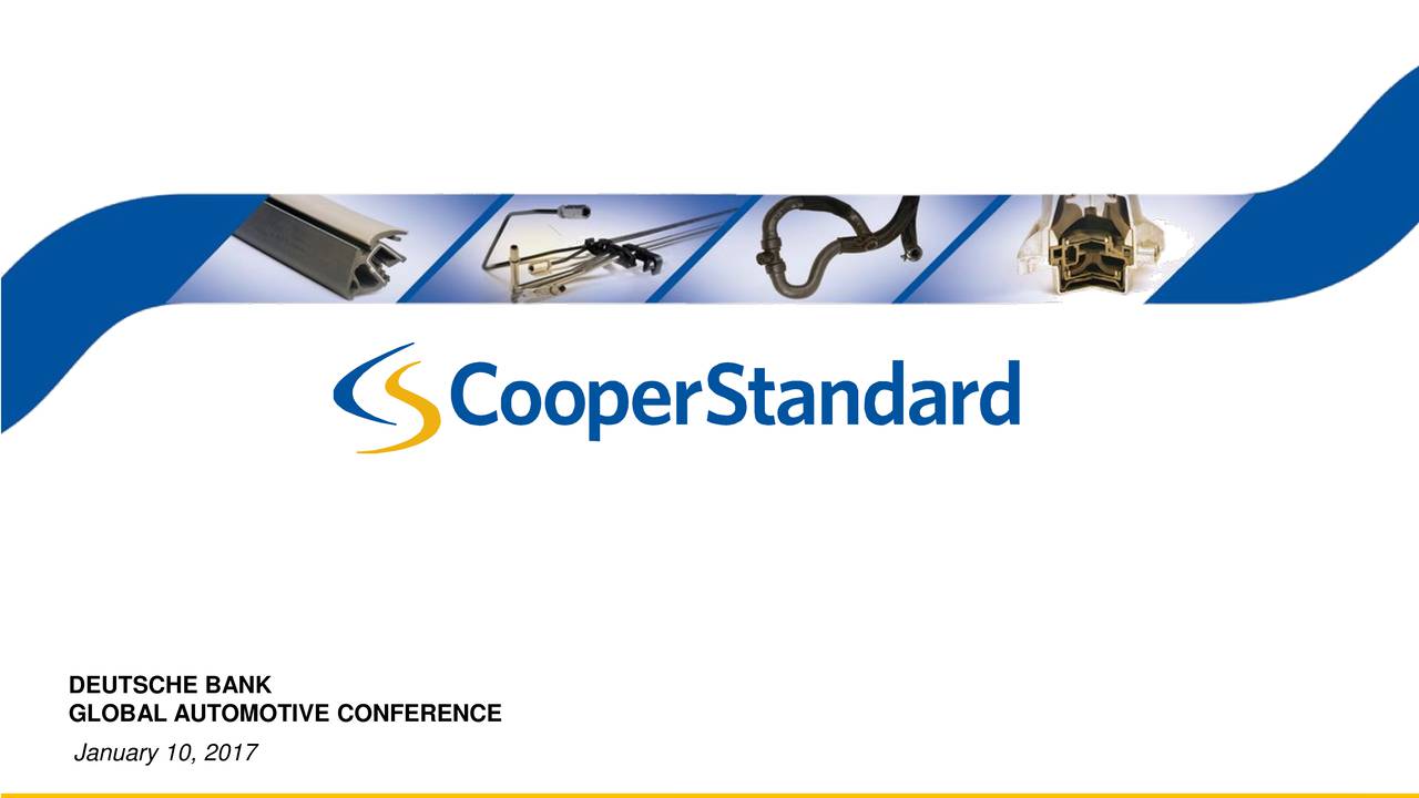 Cooper Standard Automotive Logo - Cooper Standard Holdings (CPS) Presents At Deutsche Bank Global