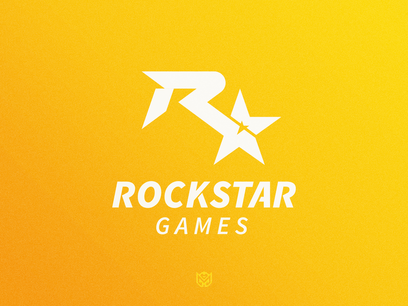 Yellow with and R Star Logo - Rockstar Games Logo Redesign