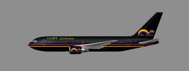 Airline Liveries and Logo - LGBT Airlines Livery & Logo (Boeing 767) - LGBT Airlines - Gallery ...