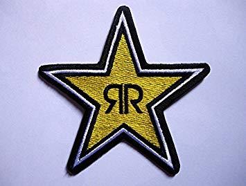 Yellow with and R Star Logo - Rockstar Energy Drink Patches. Cool
