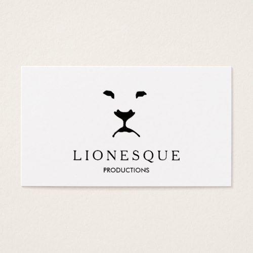 Lion Movie Production Logo - Modern Lion Logo Video and Film Production White Business Card ...