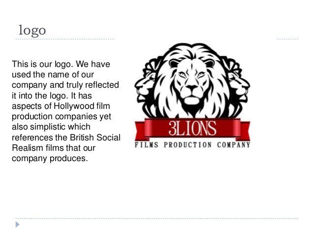 Lion Movie Production Logo - 3 lions films production company powerpoint