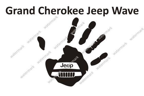 Jeep Wave Logo - Jeep Grand Cherokee Logo Jeep Wave Decal Sticker by Robnmon | ZJ ...