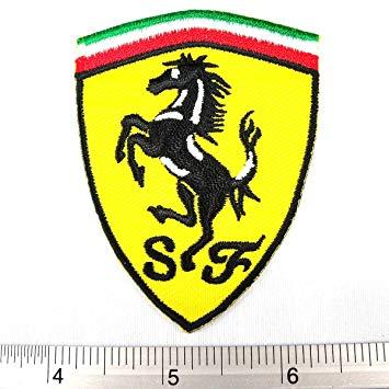 SF Horse Logo - Ferrari Horse SF Logo Badge Embroidered Iron on Patch
