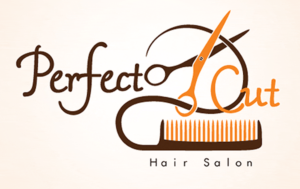 Rustic Salon Logo - Hair Salon Logo Design Scissors Package Hairdresser Kit Practical