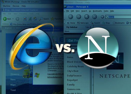 Original Netscape Logo - Retro Browser War: IE6 vs. Netscape in 2011 | PCWorld