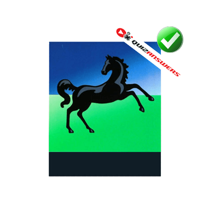 Green and Blue Horse Logo - Black horse Logos