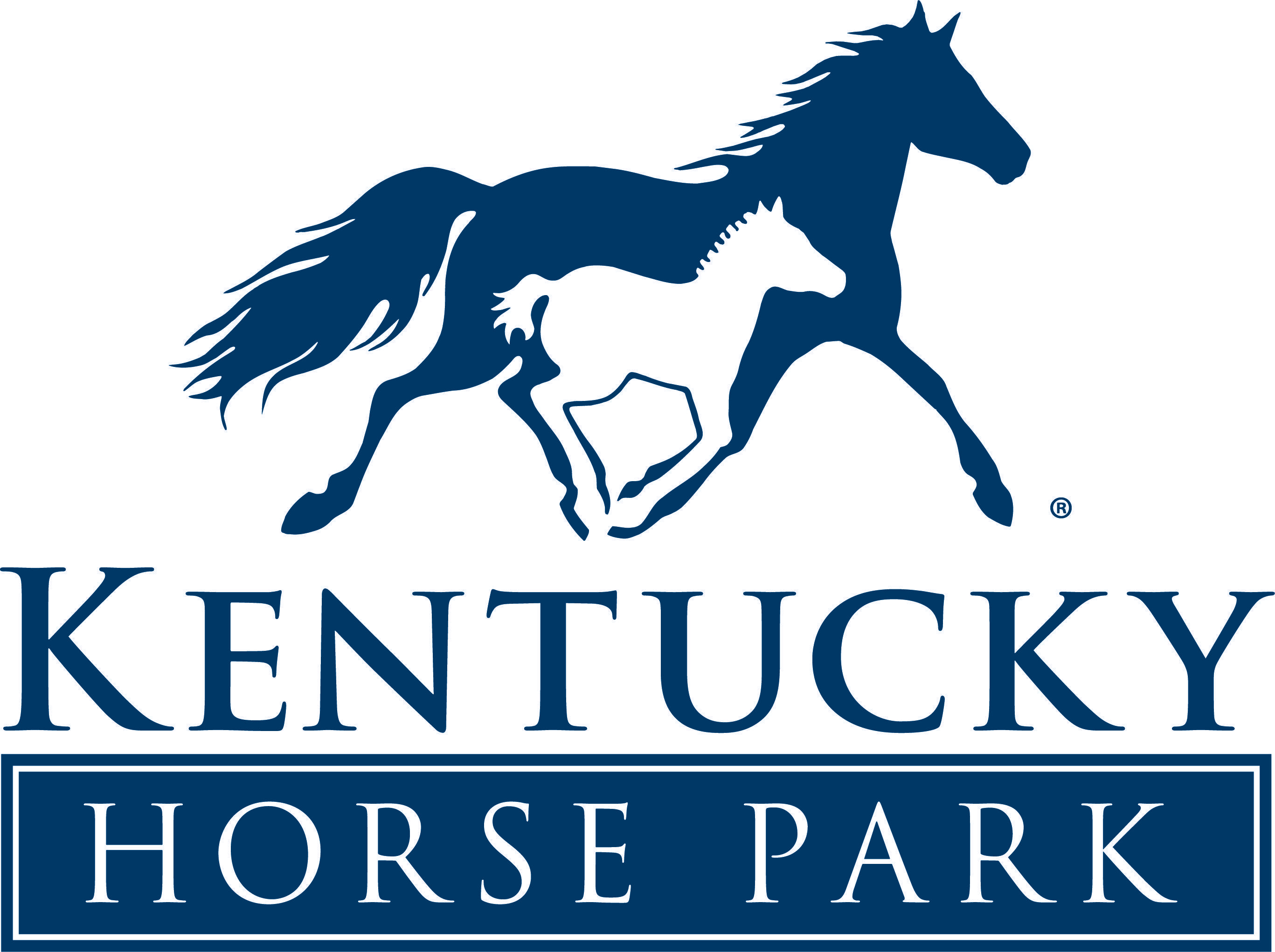 Green and Blue Horse Logo - Home. Kentucky Horse Park