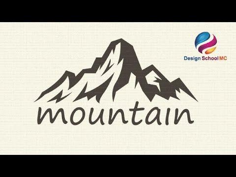 Create a Mountain Logo - Create a Mountain Logo Design / Flat Design Tutorial in Adobe ...