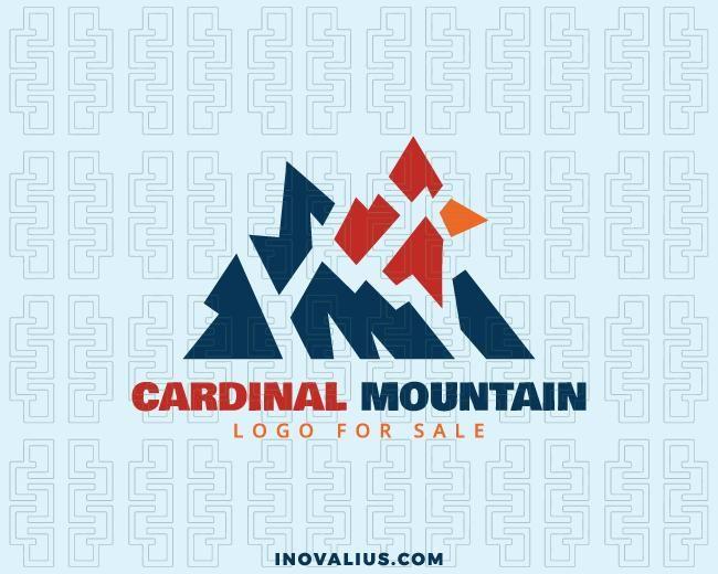 Create a Mountain Logo - Cardinal Mountain Logo Design For Sale | Inovalius