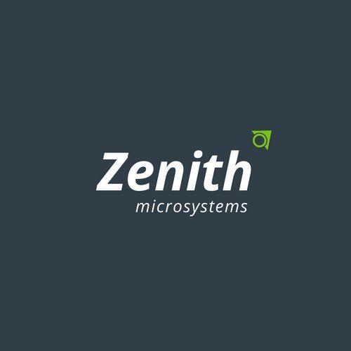 Grey and Green Logo - Grey and Green Arrow Zenith Computer Logo