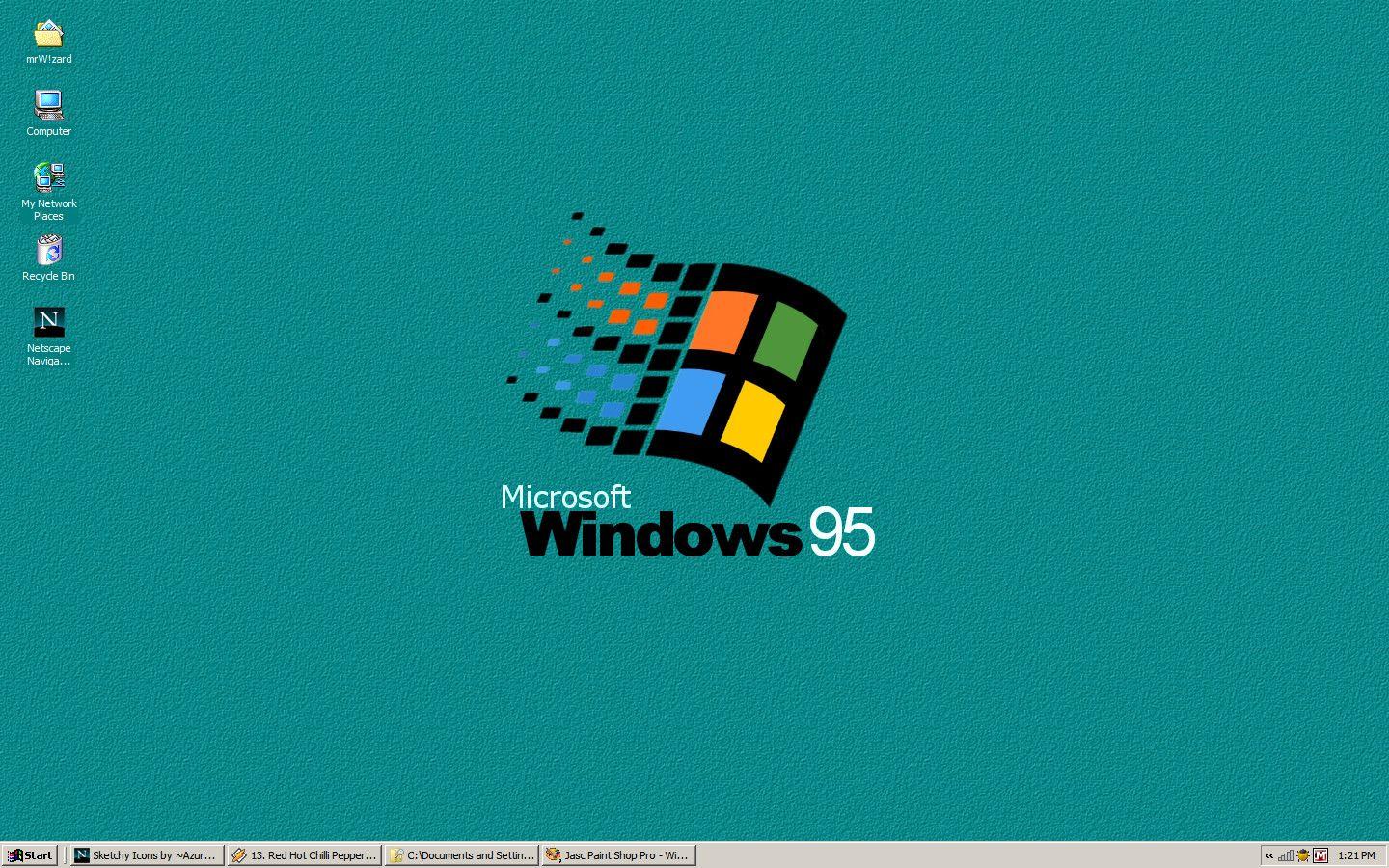 Old Netscape Logo - 19 year old Scottish developer gets Windows 95 running in a web ...