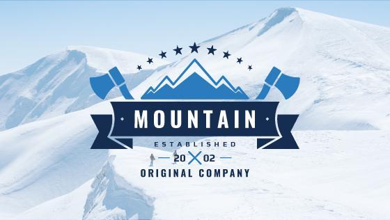 Create a Mountain Logo - Mountain original company logo Blog title 560x315px template ...