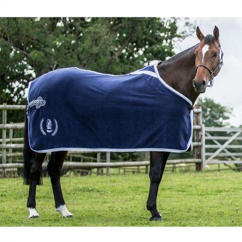 Green and Blue Horse Logo - Embroidered Horse Show Rugs