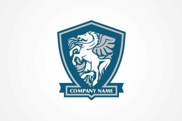 Eagle Standing On Shield Logo - Free Logos: Free Logo Downloads at LogoLogo.com