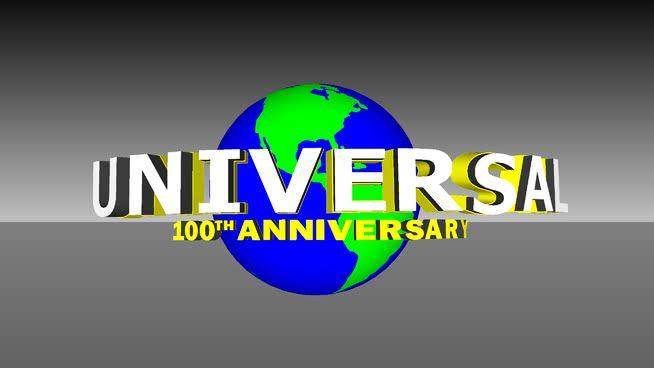 Universal 100th Anniversary Logo - Universal 100th Anniversary logo | 3D Warehouse