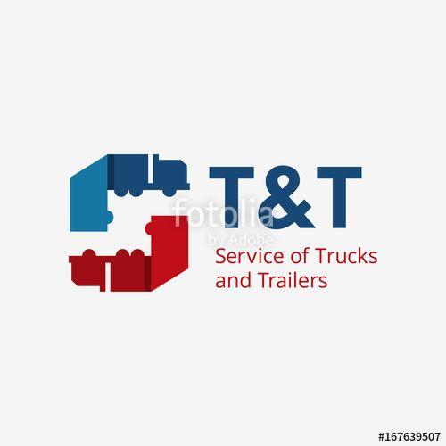 Trailer Company Logo - Truck Vector Icon, Company Logo Symbol of and Truck Vehicles