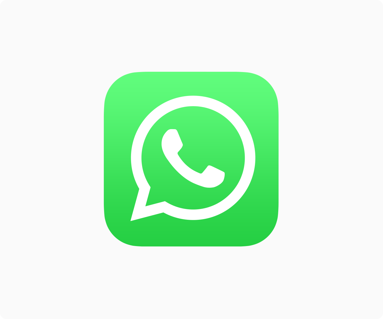 Green and White Square Logo - WhatsApp Brand Resources