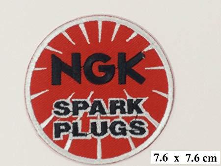 NGK Spark Plugs Logo - NGK Spark Plugs Logo T-shirt Jacket SSLINK Embroidered Iron-on ...