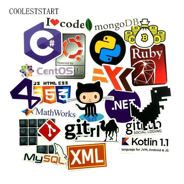 Aliexpress App Logo - 23 Pcs/Set Internet Java JS Php Html Cloud Docker Bitcoin ...
