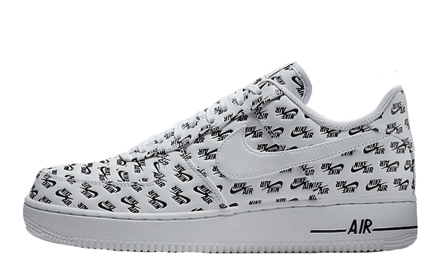 Black Air Force Logo - Nike Air Force 1 Low Logos Pack White | AH8462-100 | The Sole Supplier