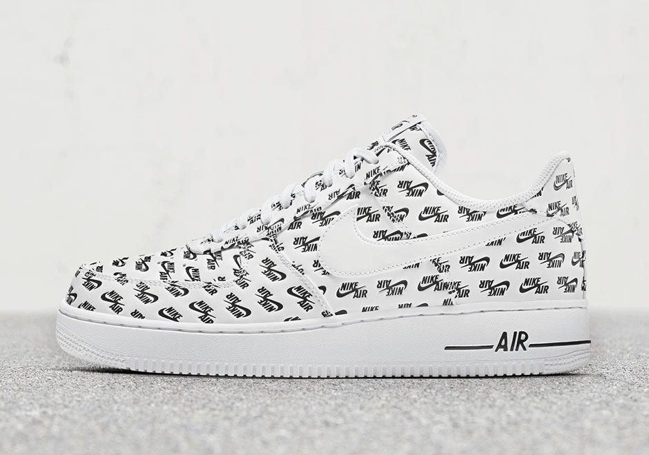 Shoes Air Force Logo - Nike Air Force 1 All Over Logo Release Info