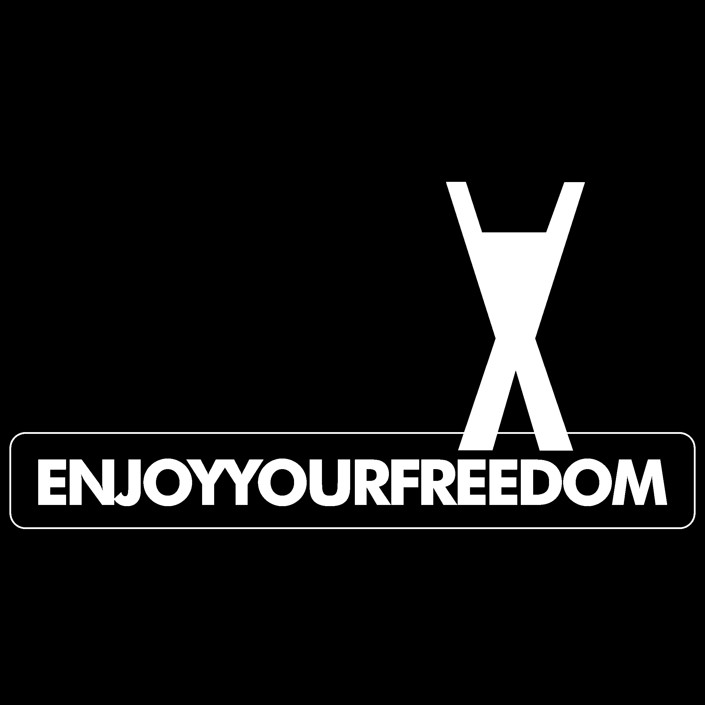 Freedom White Logo - Enjoy your Freedom Logo PNG Transparent & SVG Vector - Freebie Supply