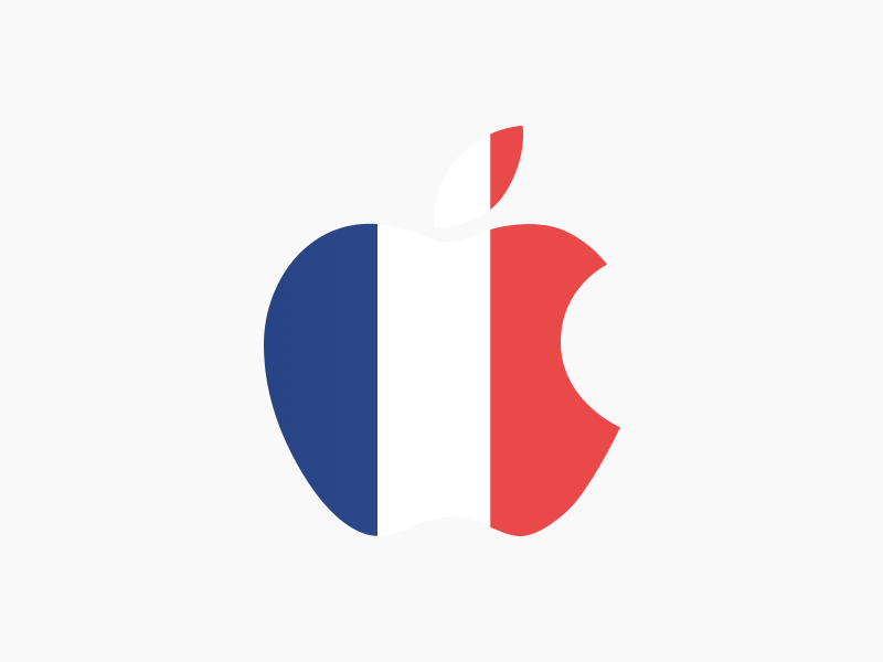 French Logo - Apple Logo France by Charles Aroutiounian | Dribbble | Dribbble