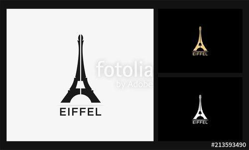 French Logo - Eiffel Tower Icon French Logo Stock Image And Royalty Free Vector
