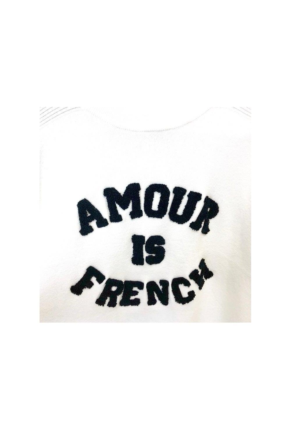 French Logo - Amour is French Logo Jumper Ruby Room UK