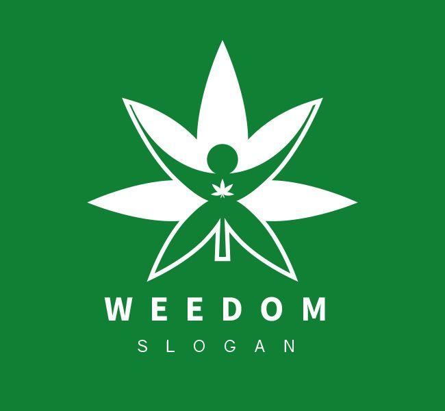 Freedom White Logo - Freedom Cannabis Logo & Business Card Template - The Design Love