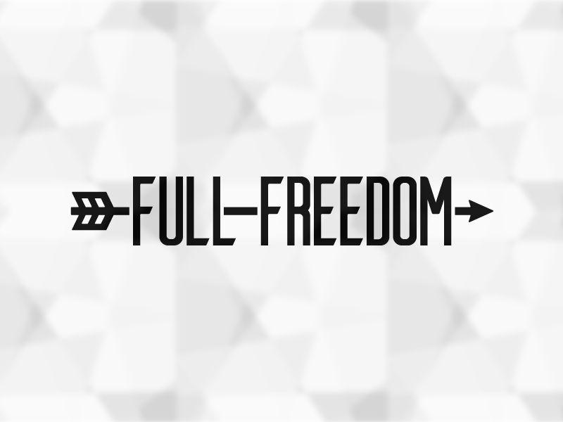 Freedom White Logo - Full Freedom Logo by Ben Hodge | Dribbble | Dribbble