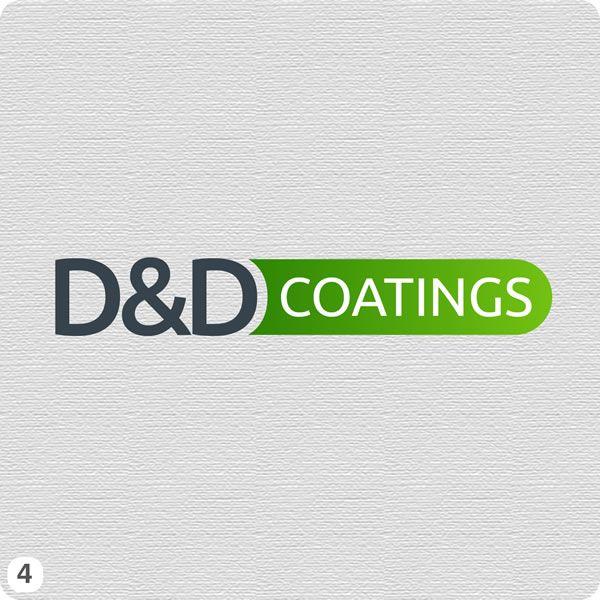 Grey Green Logo - Painting Company Logo Design for D&D Coatings