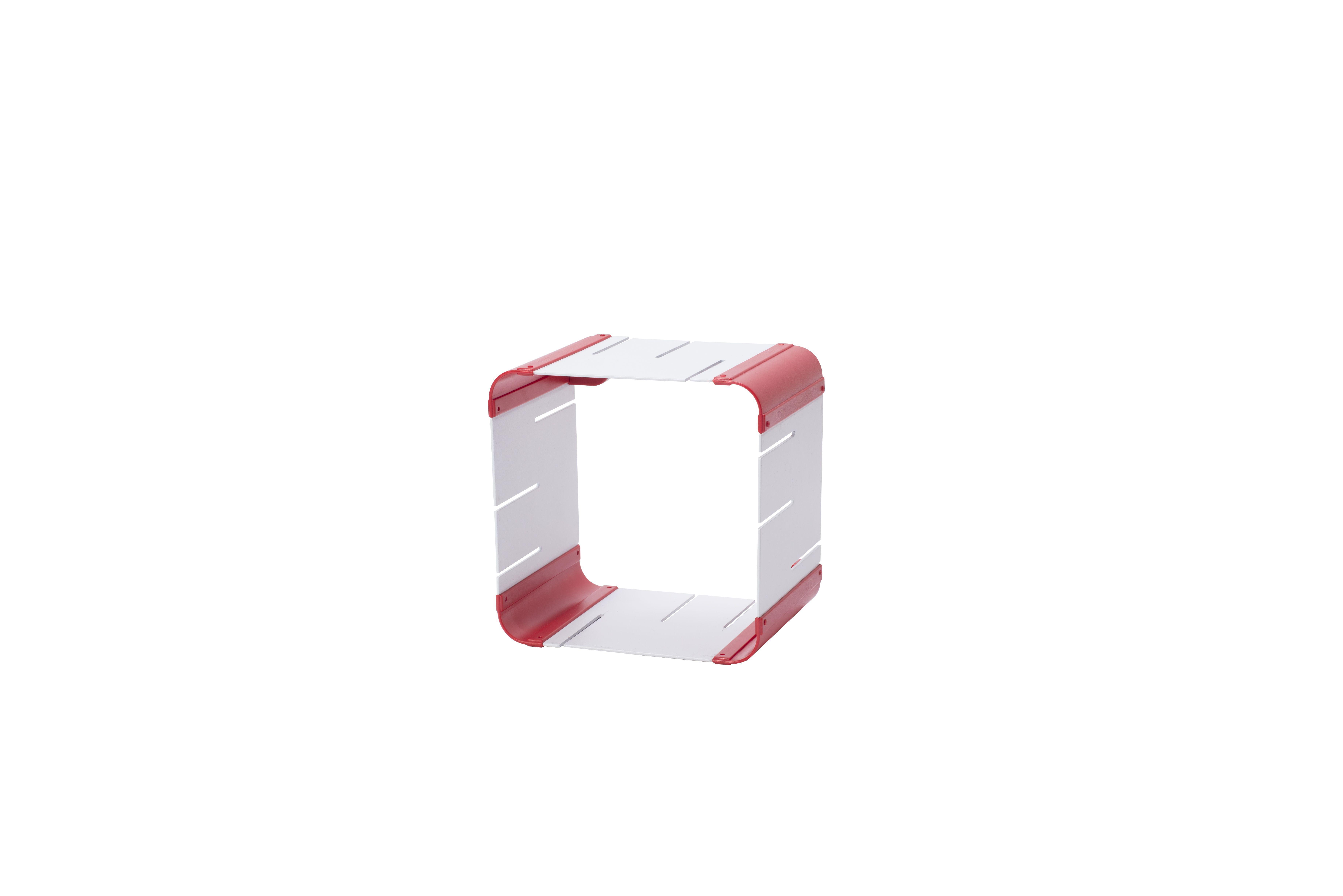 White and Red Corner Logo - Website – FlexiCube Knock-down Storage Unit: White With Red Corner ...
