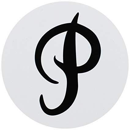 Primitive Logo - Primitive Skateboard Sticker P Logo Circle White 3