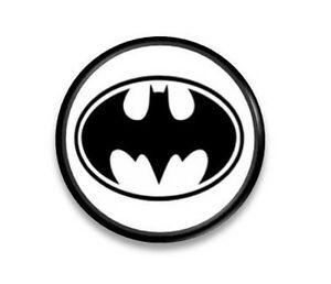 Batman Black and White Circle Logo - Batman Symbol Dresser Drawer Pull Bat Dad Mancave Boys Room Knob ...
