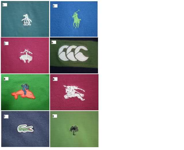 Famous Shirts Logo - Polo Shirt Logos Quiz - By benjammin1010