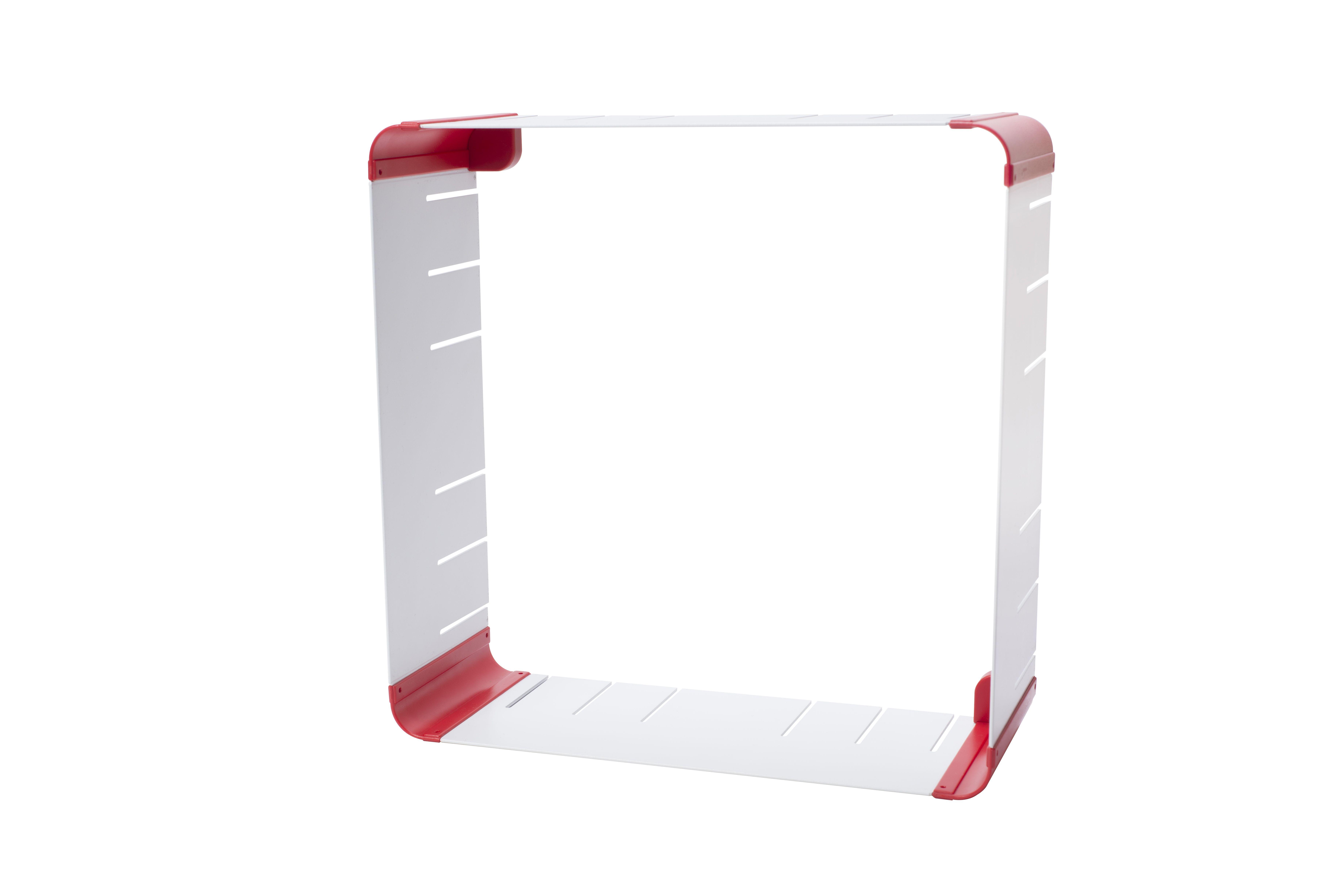 White and Red Corner Logo - Website – FlexiCube Knock-down Storage Unit: White With Red Corner ...