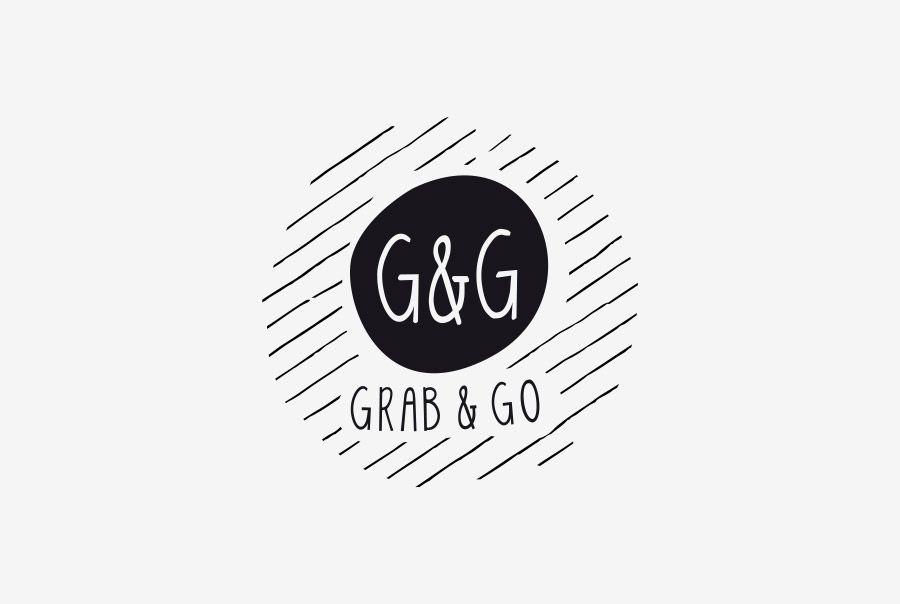Grab and Go Logo - Food Logo Library | Eat With Your Eyes™ | Food branding. Big thinking