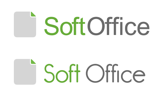 Grey and Green Logo - SoftOffice Logo and Rebranding Concepts for LibreOffice