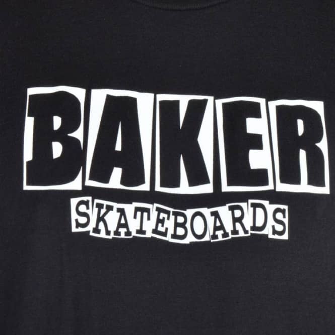 Baker Logo - Baker Skateboards Brand Logo Skate T-Shirt - Black - SKATE CLOTHING ...