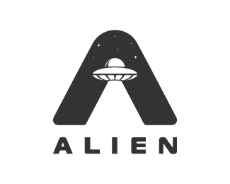 UFO Alien Logo - Logopond - Logo, Brand & Identity Inspiration (Alien)