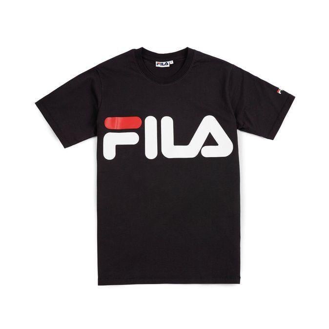 Black Fila Logo - Fila Classic Logo Tee Black - 247 Italia Style