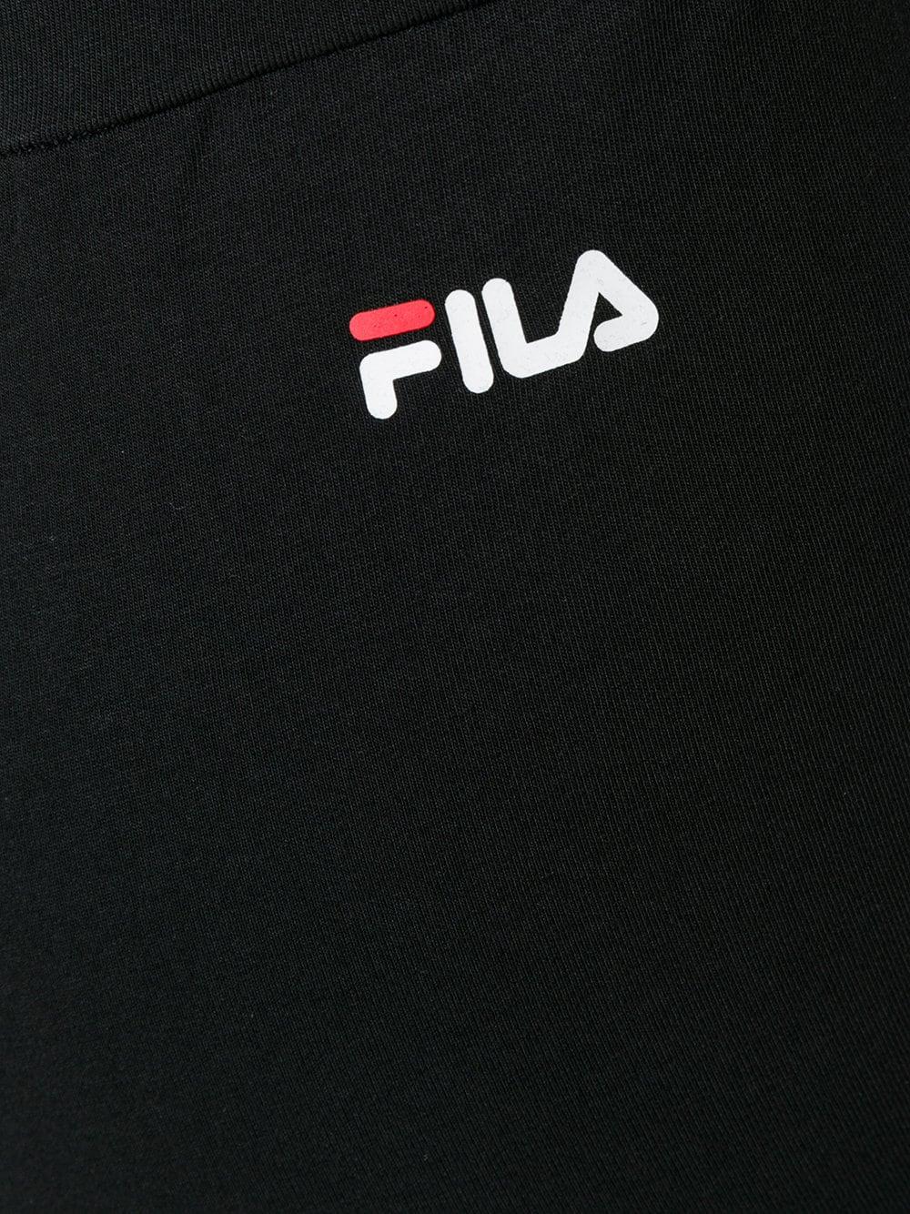 Black Fila Logo - Fila logo fitted leggings 002 BLACK EIUKKE