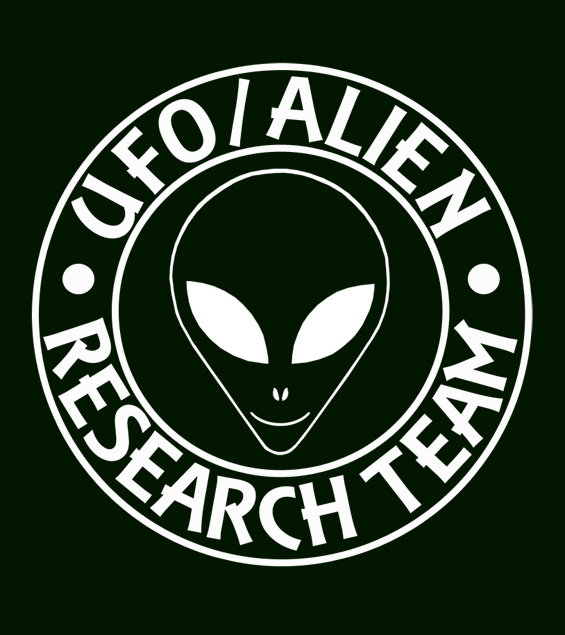 UFO Alien Logo - UFO Alien Research Team T Shirt