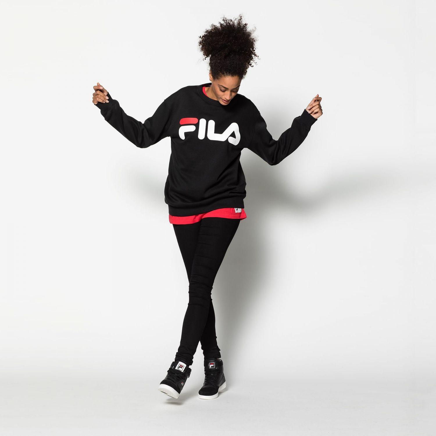 Black Fila Logo - Fila - Classic Logo Sweat - 00014201477854 - black | FILA GERMANY