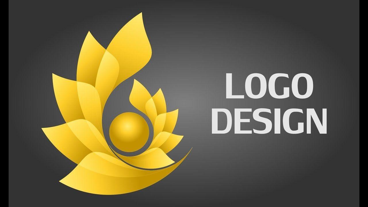 Like Yellow Flower Logo - Flower Logo Design Tutorial | Logo Design In Coreldraw - YouTube