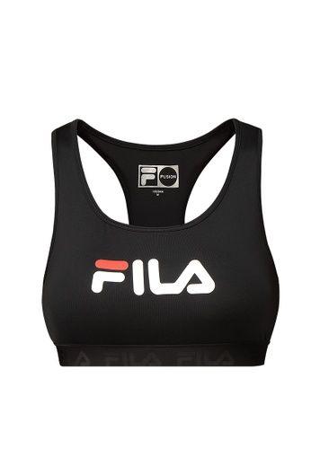 Black Fila Logo - Buy FILA LOGO Sports Bra Online on ZALORA Singapore