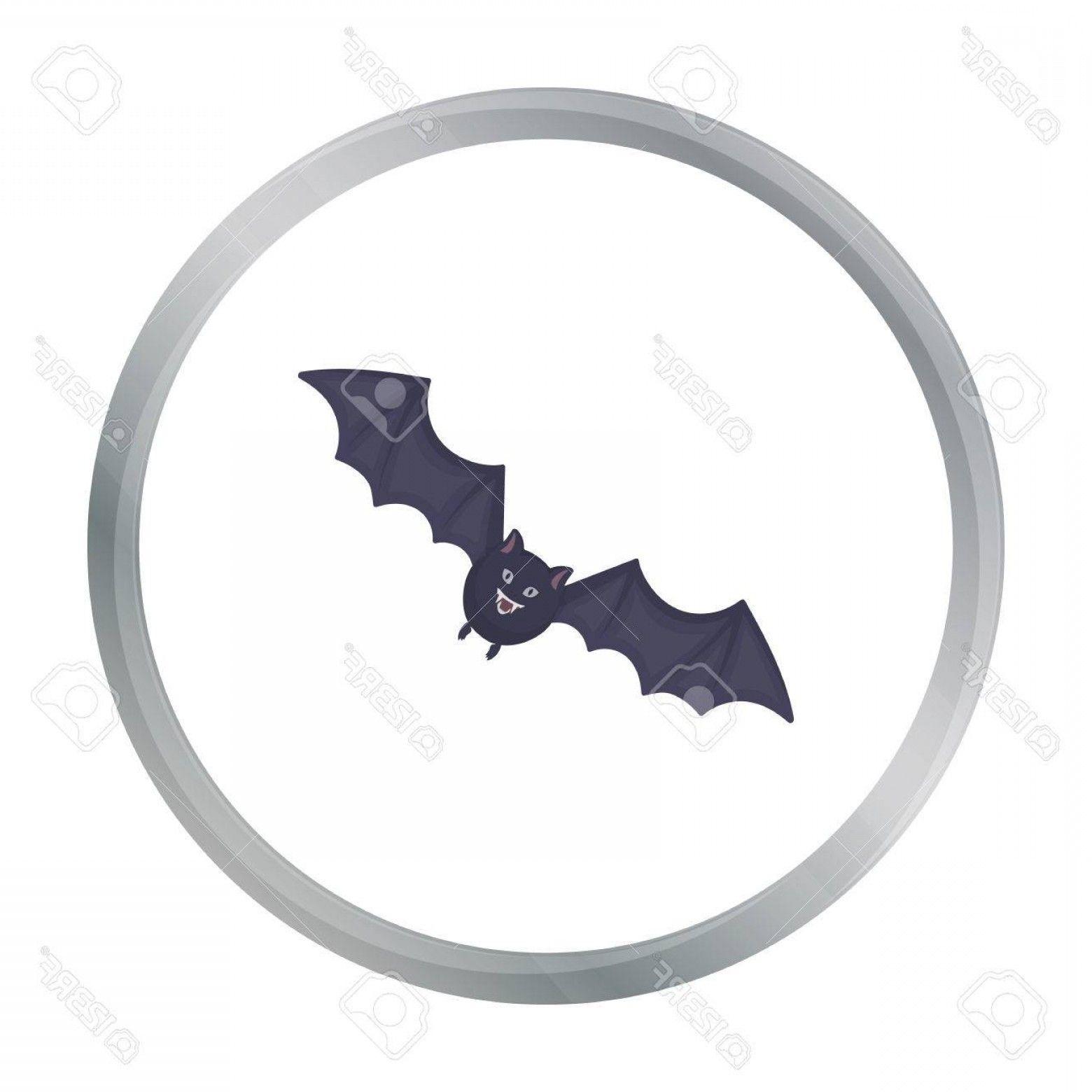 Black Bat in Circle Logo - Black And White Vector Bat | SOIDERGI