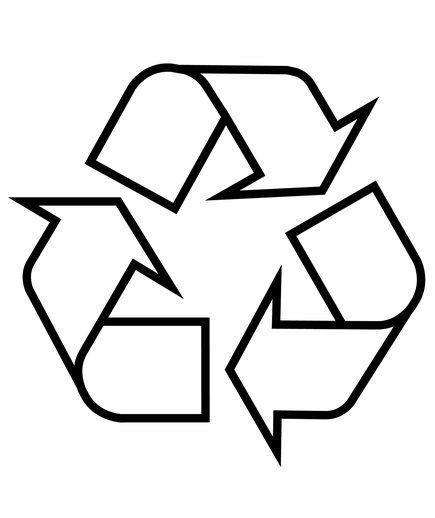 Black and White Recycle Logo - Recycling Symbols, Decoded | Real Simple